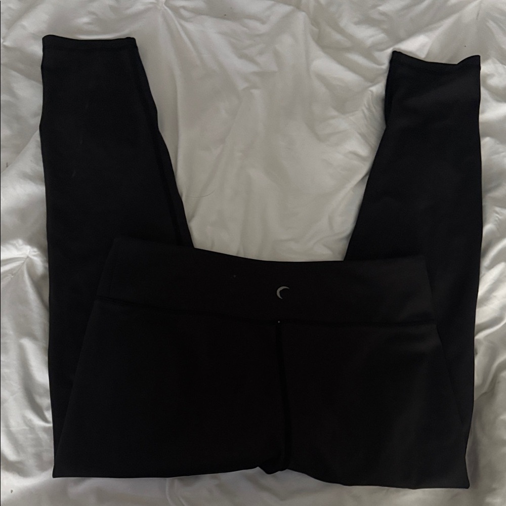 Zyia Black Leggings with Logo Detail